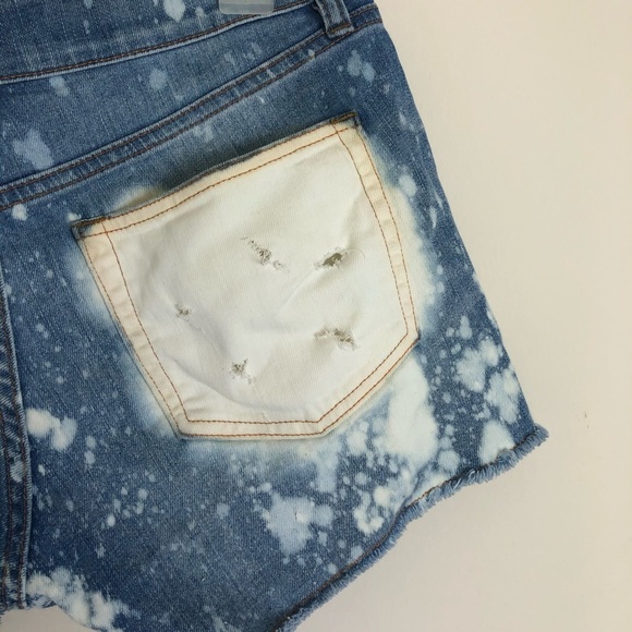 Distressed Tie-Dye J.Crew Denim Shorts - Picture 5 of 6